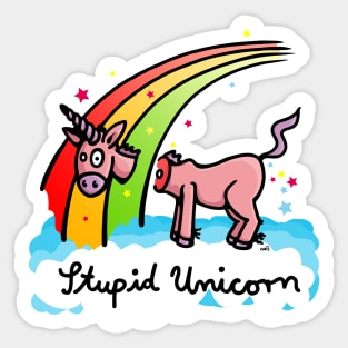 Stupid Unicorn Sticker